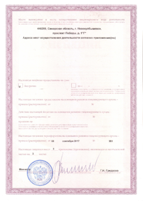 Мед. лицензия 2
